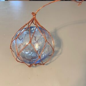 5” Diameter 15 3/4 Circumference Large FLOAT Glass Ball Fishing Bouy Vintage